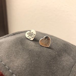 Tiffany’s Sterling Silver Mini Heart Earrings